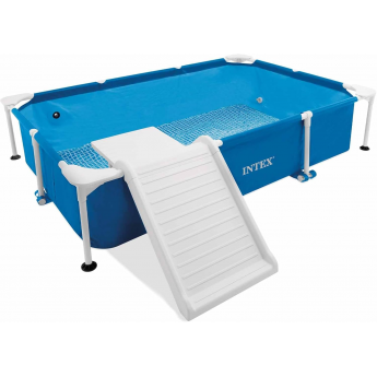 Каркасный бассейн INTEX 48404 229х152х46см для животных, фил.-насос 1136л/ч, скиммер, тент, лестница